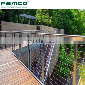 Wholesale Indoor Mirror Polishing Swageless 304 316 Stainless Steel Stair Cable Railing Systems thumbnail-7