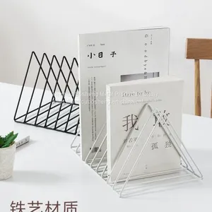 Hot Sale Nordic Style Office School Metal Decorative Book Stand Children Reading Bookends thumbnail-2