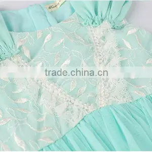 China Supplier Blue Fancy Dresses for Baby Girl Cotton Dresses thumbnail-2