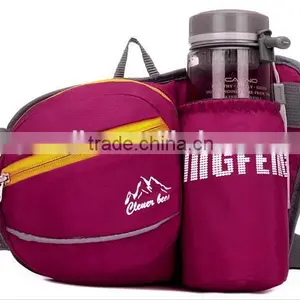 Hiking Waist Pack, Outdoor Water Resistant Waist Bag With Water Bottle (Not Included) Holder, Running Belt Bag Pouch Fanny Pack thumbnail-4