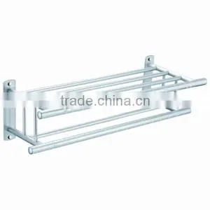 Concise Style Towel Rack Wall-mounted Towel Holder Space Aluminum Bathroom Multi Towel Rack thumbnail-1