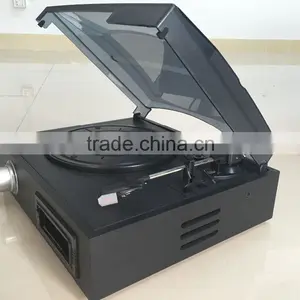 Back To Vinyl!!! DS-2011 Classical Turntable& Jukebox& Gramophone With Cassette/3 Speed thumbnail-4
