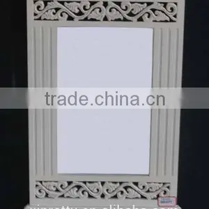 European MDF White Wash Decoration Home Furniture Wall Mirror thumbnail-1