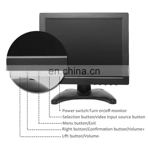 10 Inch Small Industrial Lcd Av Full Vga Input Size Pc Monitor Hd thumbnail-4