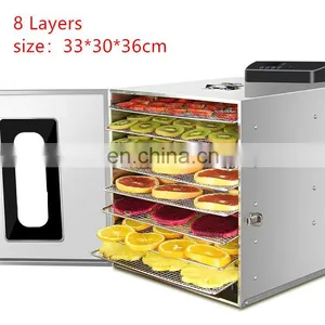 8 Trays Large Food Dehydrator Pet Snacks Dehydration Dryer Fruit Vegetable Herb Meat Drying Machine Stainless Ste thumbnail-2