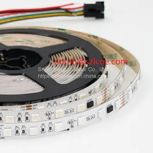 DMX512 Full Color Digital RGB 512 60leds Flexible LED Strip 12V 24V Addressable RGB Flex Dmx512 LED Strip thumbnail-4
