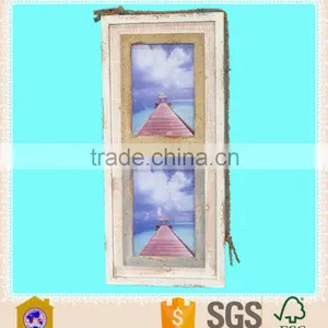 Cheap Vintage Shabby Chic Wood Wall Hanging Photo Picture Frame Wholesale for Home Decor. HW15A00565 thumbnail-1