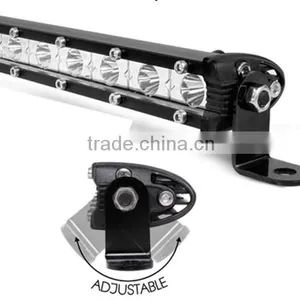 LED Offroad Bar Light Bar Lamp Slim Bar Single Row 50 Inch 3w Crees Waterproof IP67 for AUV ATV JEEP Black Face Surface Mount thumbnail-1