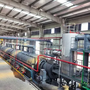 BIG Processing Capacity Fully Automatic Waste Tire Plastic Pyrolysis Machine Waste Tyre Recycling Plant thumbnail-1