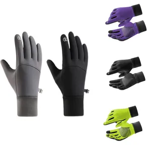 Full Finger Cycling Gloves Winter Fleeced Outdoor Cycling Glove Warm Comfortable Outdoor Glove thumbnail-2