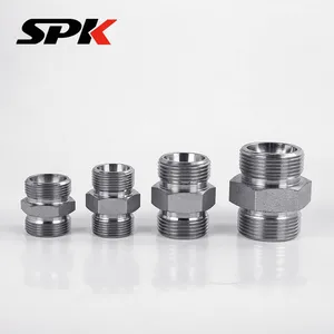 Yonghua Eaton Standard 1C/1D Heavy-Duty Compression Straight Hydraulic Adapter Fitting, Reducing Fitting (Stainless Steel, In Stock) thumbnail-2
