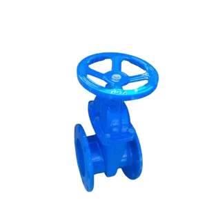 DIN 3352 F4 Pn16 Rising Stem Resilient Seated Ductile Iron Di Flange End Gate Valve thumbnail-4