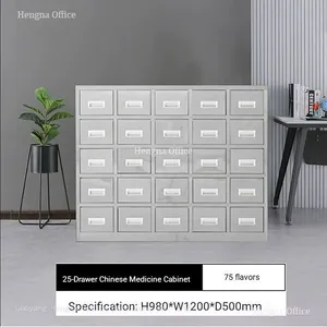 Customizable 40-Drawer Metal Parts Cabinet (120 Classifaction) With Partitions Rails &Smooth Guide for Laboratory and Workshop- OEM/ODM Supported thumbnail-2