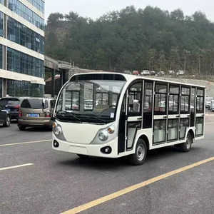 Powerful 14-seater Enclosed Gasoline Sightseeing Vehicle With Gasoline Engine, Suitable for Mountain Scenic Areas and Long-distance Shuttle thumbnail-2