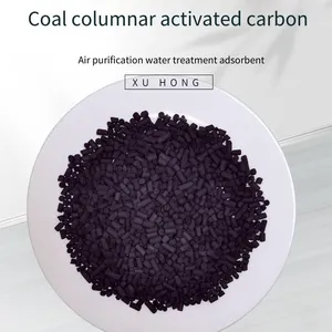 Black Cylindrical Coal-based Columnar Activated Carbon, High Iodine Value for Organic Waste Gas Adsorption, Used in Factory Sewage Treatment thumbnail-1