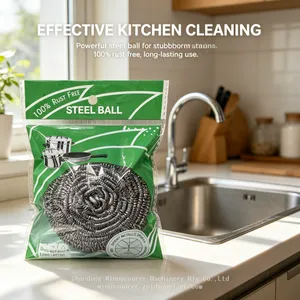 Anti-Oxidation Stainless Steel Scourer Surface Polishing Steel Ball Restores Shine to Dull Metal Sinks thumbnail-1