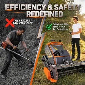 VIGORUN Snow Robot CE Flaiil Mower 5-In-1 Multifunction Flail Mower For Compact Tractor For Large Landscapes thumbnail-4