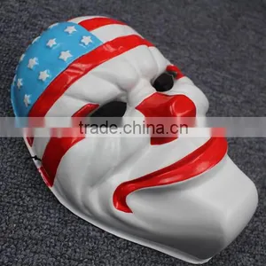 2016 High Imitation PVC New Year Mask Payday 2 Mask (Dallas /Chains /Hoxton / Wolf) Dallas Heist Joker Props Cosplay Mask thumbnail-3