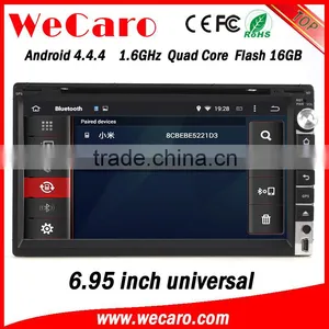 Wecaro WC-2U6005 Android 4.4.4 2 Din 6.95" Car Dvd Player for Universal Car Stereo With Gps Bluetooth Radio Wifi 3g Playstore thumbnail-6