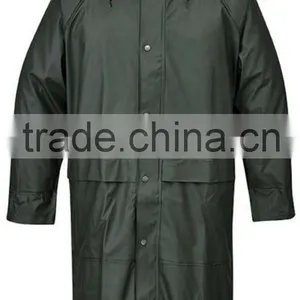 Super Quality PU Coated Nylon Raincoat Rain Poncho thumbnail-1