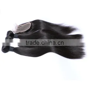 Distributors no Shedding Good Quality Bundle Peruvian Human Hair Bundles With Closure Supplier's Choice thumbnail-2