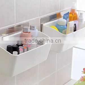 Multi-function Plastic Bathroom & Kitchen Storage Box With Super Suction thumbnail-2