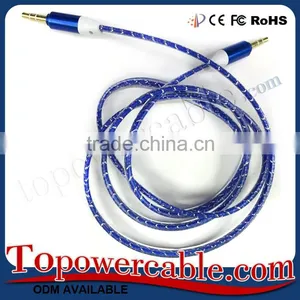 2016 New Premium 3.5mm Auxiliary to Stereo Audio Cable With Metal Shell thumbnail-1