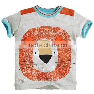 New Stylish Soft Fabric Boys t Shirt Silly Frog Applique thumbnail-5