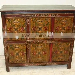 Chinese Antique Tibetan Cabinet thumbnail-1