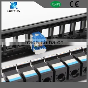 Cat6a Utp Snap-In Unshielded Black Patch Panel thumbnail-1