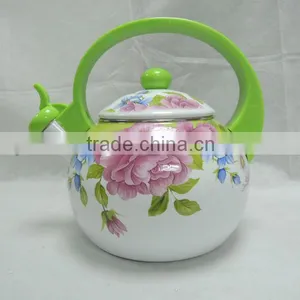 Enamel Whistling Kettle/Enamel Tea Pot/Enamel Cookware Quality Choice thumbnail-1