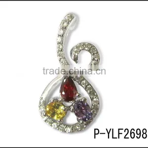 925 Silver Fine Jewelry With CZ Wholesale Fashionable Pendant thumbnail-1