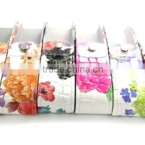 Colorful Flower Pattern Handmade Eyeglasses Glasses Case thumbnail-6