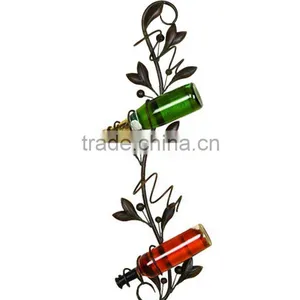 2016 Metal Flower Wombwell 4 Bottle Wall Mounted Wine Rack thumbnail-2
