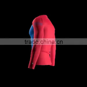 Polyester Spandex Long Sleeves Thunder Compression Shirt/Rash Guard With Club Logo Player Name and Numbers at Sleeves thumbnail-4