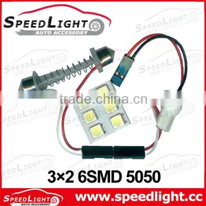 Factory Supply Super Brightness 6SMD 5050 With 3 Socket Interior Car Lights thumbnail-1