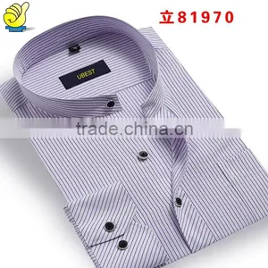 2015 Nice Men's Long Sleeve Corduroy Dress Printed Shirt thumbnail-5