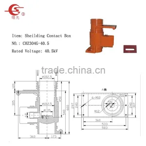Cast Epoxy Resin 40.5kV (35kV) Shielding Contact Spout Bushing (CHZ304G-40.5/CHZ35-304G) thumbnail-1