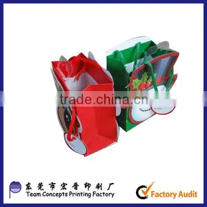 Cheap Foldable Fancy Christmas Paper Gift Bags thumbnail-1