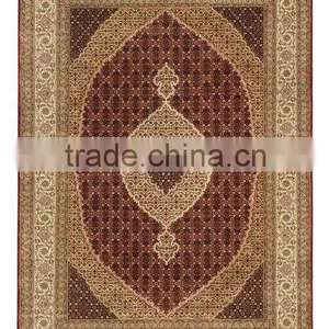 Tabriz Carpet(Super Mahi Burgandi-Cream) thumbnail-1