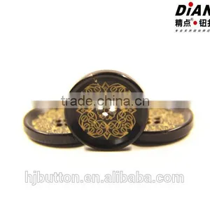 2016 Laser Flower Fashion Large Garment Horn Buttons for Wholesale thumbnail-3