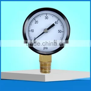 Npt1/8 1500psi Black 20mm Mini Pressure Gauge Stainless Steel Pressure Gauge thumbnail-1