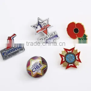 2015 Factory Direct Sales Oem Design Metal Pins Badge thumbnail-1