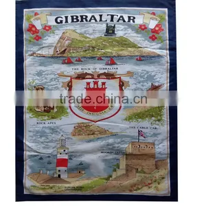 Kitchen Digital Printed Linen Tea Towel for Home Decorationl,promotion --doll Design thumbnail-3