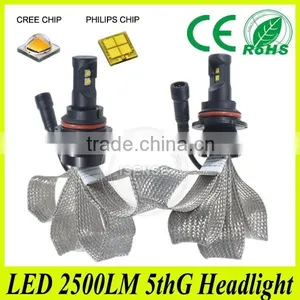 Car Light 9005 9006 H1 H3 H7 H8 H9 H16 881 P13 Senda Van Suv 250lm 5th Generation Led Headlight thumbnail-1