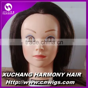 QUALITY STOCK 100% Human Hair Training Doll Head Brown and Blonde Color Can be Curled and Straightenned and Dye Quality Choice thumbnail-4