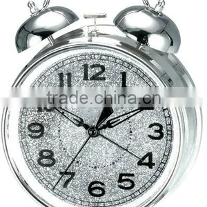 6.6 Inch Metal Case Mechanical Alarm Clock Movement, Retro Design Clock Mechanism, Desk Clock thumbnail-2
