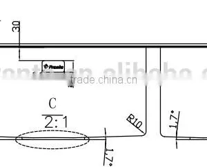 2016 New Design Double Bowl Steel Handmade Sink thumbnail-3