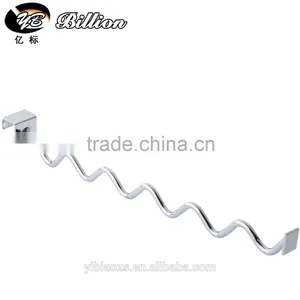 Supermarket Chrome Clothing Hooks Display Pigg Enkel thumbnail-4