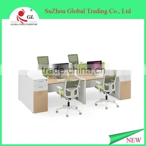 Four Person Wooden Office Workstation,office Workstations Modular thumbnail-1